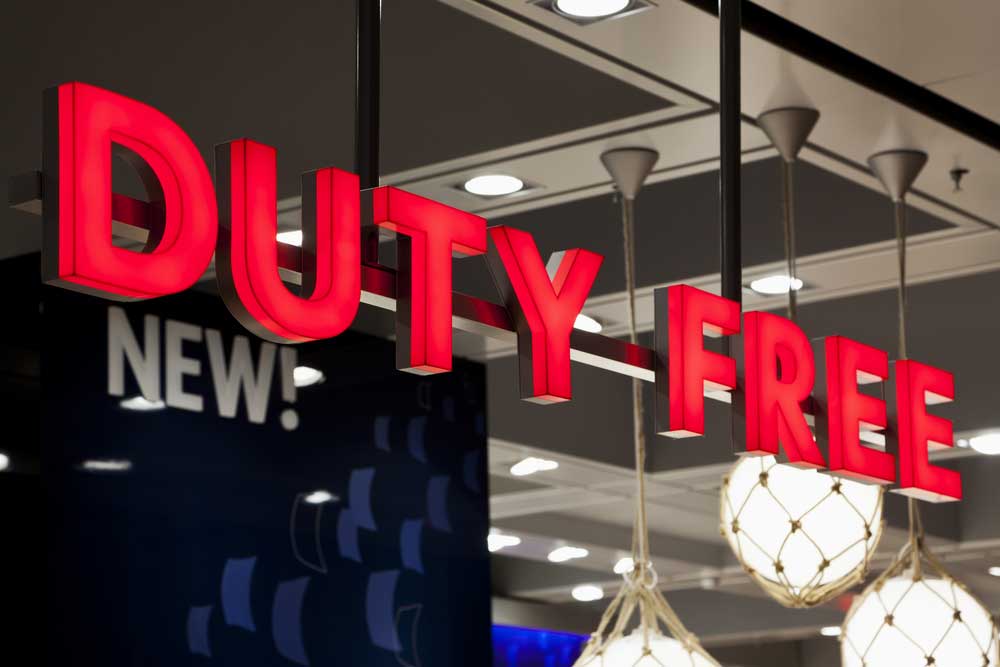 picture of duty-free shop